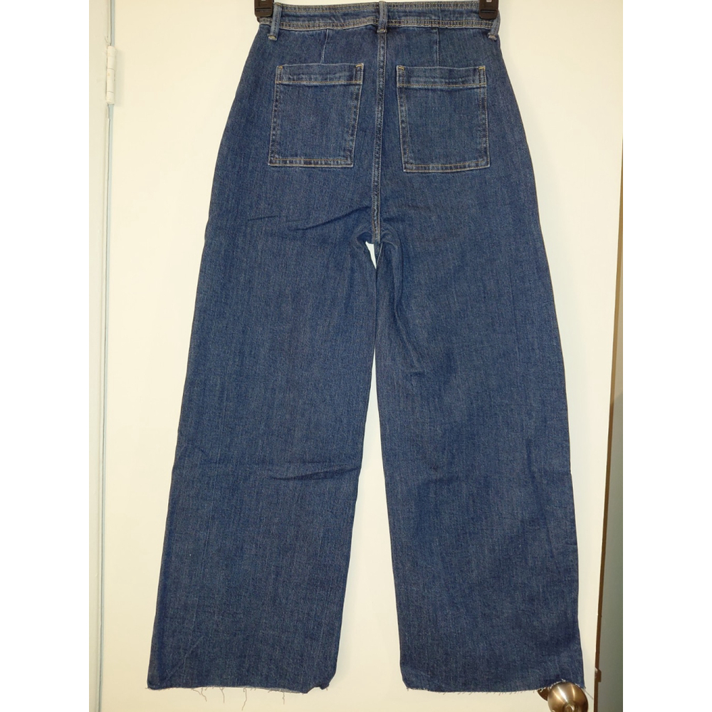 Women's The Drop Jeans NWT Wide Leg High Waist Blue Denim Size 26 - Picture 2 of 4